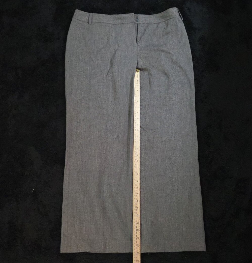 Apt 9 Women's Dress Pants 16 Short Trouser Taupe Micro Pattern Business Casual - Picture 14 of 16